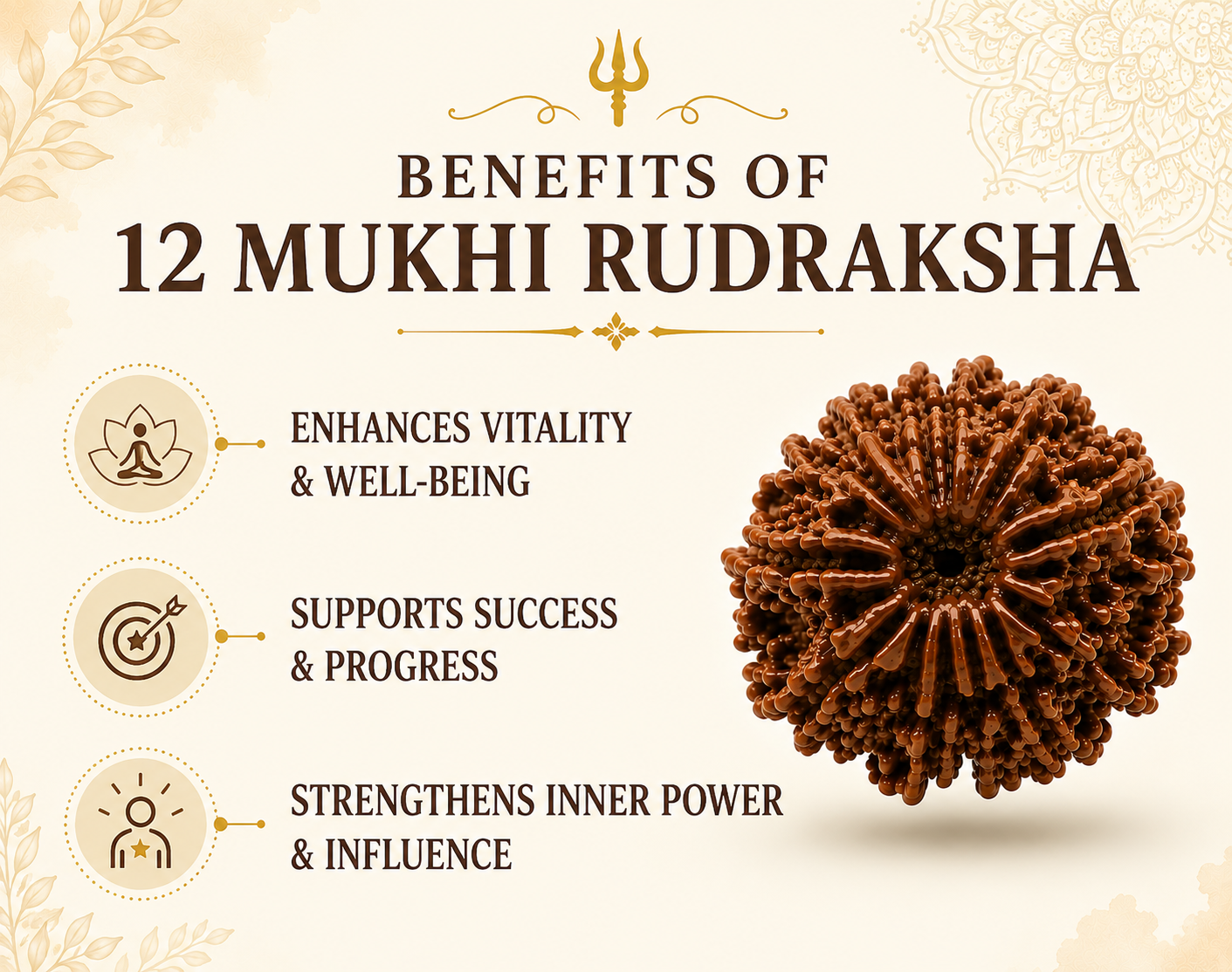 12 Mukhi Rudraksha (Nepal Origin)